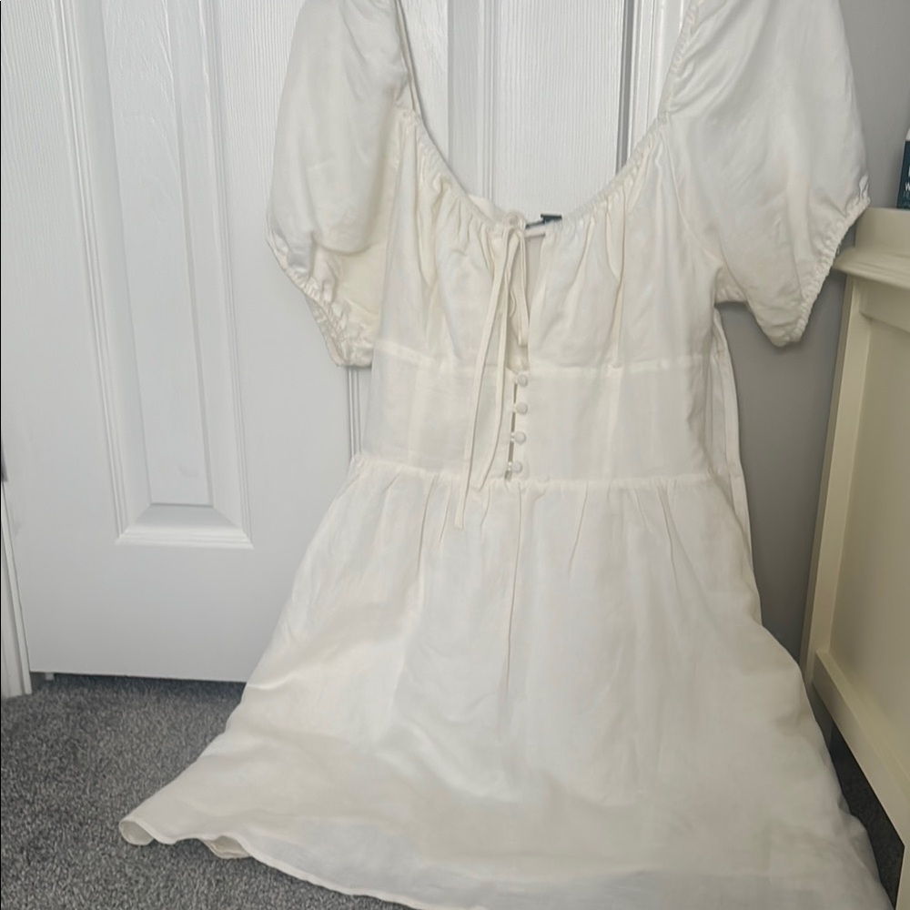 Forever 21 Cream Puff Sleeve Sundress